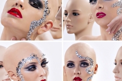 Next top model by Cătălin Botezatu, make-up with bald